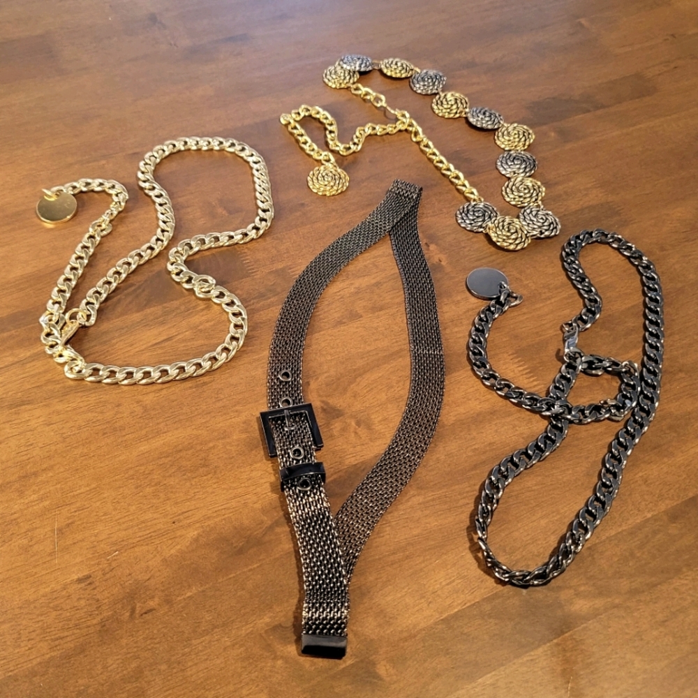 Metal Link Belts; Substantial, Beautiful, Edgy!